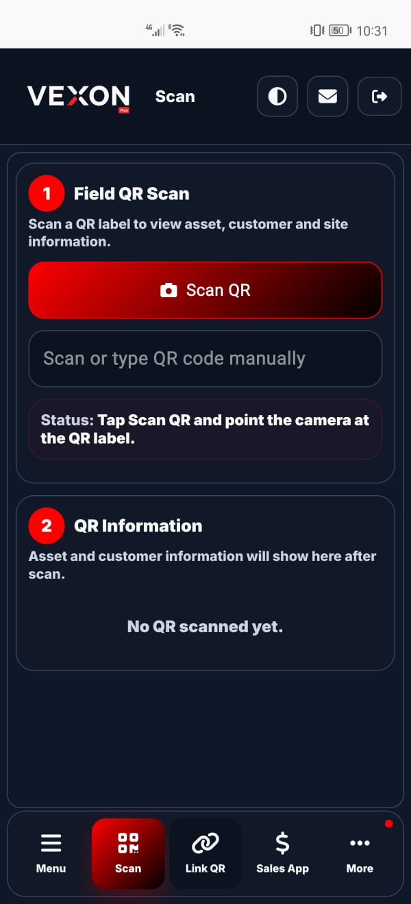 Link QR mobile screenshot